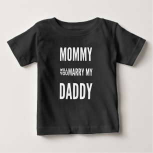 Vorschlag Mommy wird Sie meinen Papa heiraten Baby T-shirt