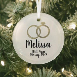 Vorschlag Ornament - Heiraten Sie mich Ring Aus Glas
