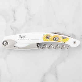 Vorschlag von Bridesmaid für Sonnenblumen Personal Kellnermesser