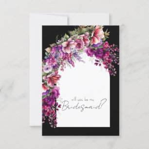 Vorschlag von Fuchsia Lavender Floral Arch Bridesm Einladung