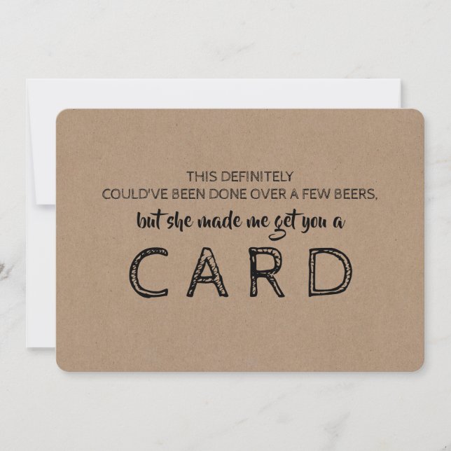 Vorschlag von Funny TRAUZEUGE Einladung (Vorderseite)