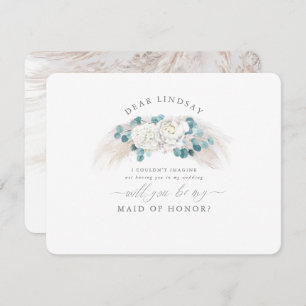 Vorschlag von Pampas Grass Greenery Bridesmaid Einladung