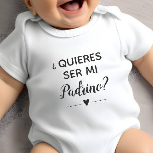 Vorschlag von Quieres Ser Mi Padrino GodVater Baby Strampler