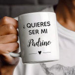 Vorschlag von Quieres Ser Mi Padrino GodVater Kaffeetasse<br><div class="desc">Frag das,  was du will,  um dein Kind Padrino mit dieser super niedlichen personalisierten Kaffee-Tasse. Haben Sie ihn zum Kaffee überlassen und verwenden Sie ihn zum Pop der Frage "Quieres ser mi Padrino"?</div>