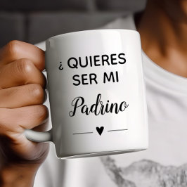 Vorschlag von Quieres Ser Mi Padrino GodVater Kaffeetasse