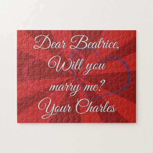 Vorschlag wird mich heiraten puzzle (Horizontal)