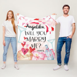 Vorschlag zur Eheschließung | Heiraten Sie mich? I Fleecedecke