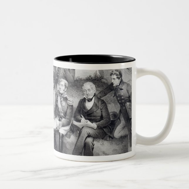 Vorschreibende Abhandlungen Napoleon I zu Emmanuel Zweifarbige Tasse (Rechts)