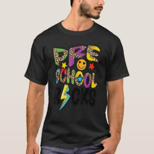Vorschul-Rock-Leopard zurück in die Schule T-Shirt