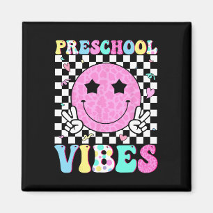 Vorschul-Stimmung Smile Gesicht Zurück zur Schule Magnet