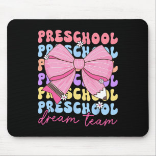Vorschul-Traumteam-Lehrer-Schleife Zurück zur Schu Mousepad