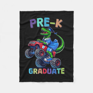 Vorschulabschluss Monster Truck Dinosaurier Jungen Fleecedecke