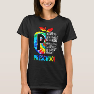 Vorschulalter Tie Dye Leopard Lehrer Team Vorschul T-Shirt