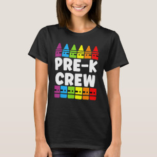 Vorschulcrew Pre-K-Stamm Lehrer Zurück zur Schule T-Shirt