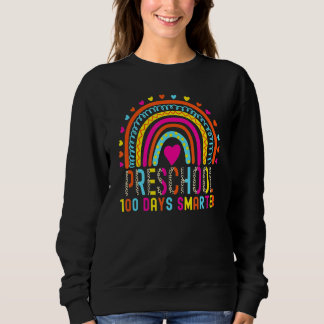 Vorschule 100 Tage schlauer Regenbogen 100. Tag de Sweatshirt