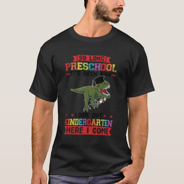 Vorschule Es ist Aussehen Kindergen Vorschulabgäng T-Shirt (Vorderseite)