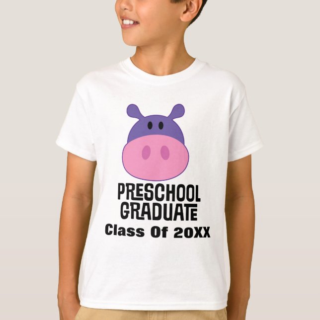 Vorschule-graduierter personalisierter Abschluss T-Shirt (Vorderseite)