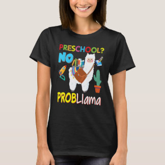 Vorschule Kein Probllama Problem Lama Kind Schüler T-Shirt