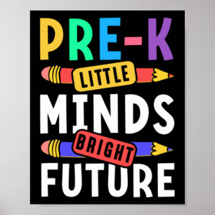 Vorschule Kinder zurück in die Schule Kleine Minds Poster