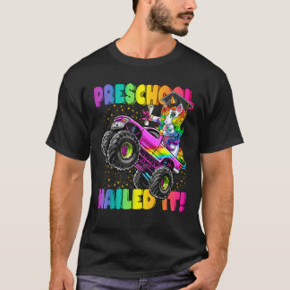 Vorschule nagelte es ein Einhorn Monster Truck Gra T-Shirt