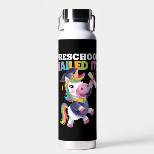 Vorschule nagelte It Unicorn Graduation Cap Trinkflasche