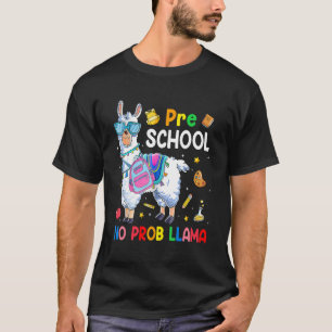 Vorschule No Prob Llama Zurück zur Schule T-Shirt