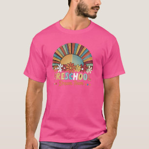 Vorschule Traumteam Groovy Rainbow Zurück zur Schu T-Shirt