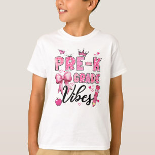 Vorschule Vibes Back to School Coquette Lehrer Gi T-Shirt