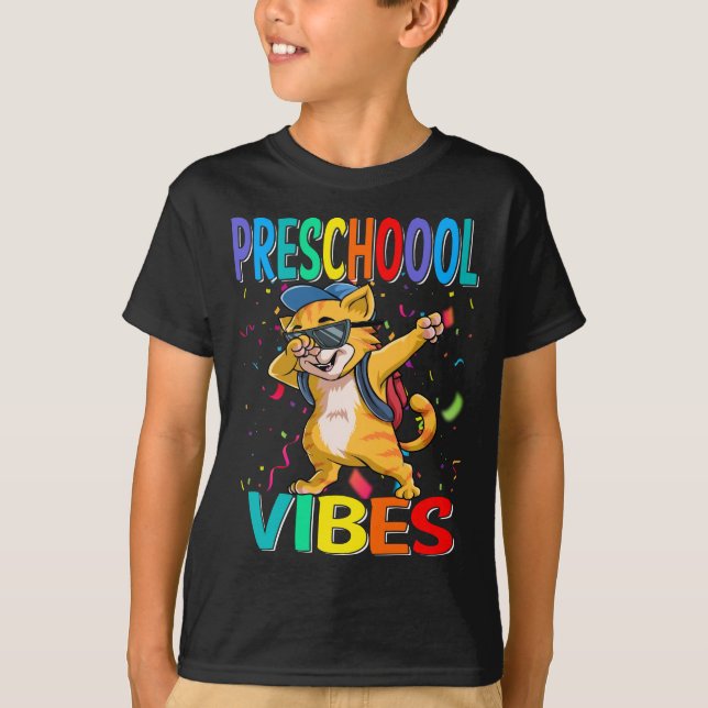 Vorschule Vibes Chat Back to School T - Shirt (Vorderseite)
