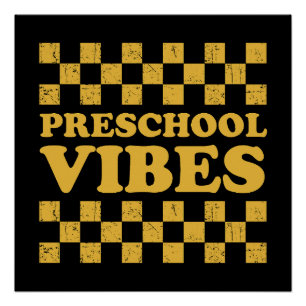 Vorschule Vibes Erster Tag der Schule Poster