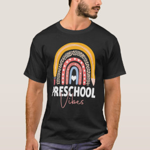 Vorschule Vibes Erster Tag Zurück zur Schule Lehre T-Shirt