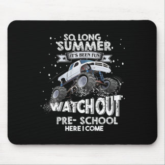 Vorschule Zurück zur Schule Abschied Sommer Monste Mousepad