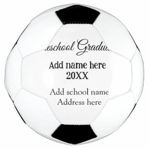 Vorschulen Abschluss Name der Schule hinzufügen Fußball