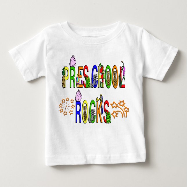 Vorschulgesteine - Sterne Baby T-shirt (Vorderseite)