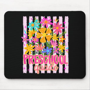 Vorschulgruppen-Lehrerin floral zurück zur Schule Mousepad
