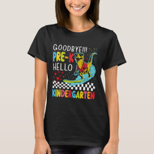 Vorschulkinder letzter Schultag Dinosaurier T-Rex T-Shirt
