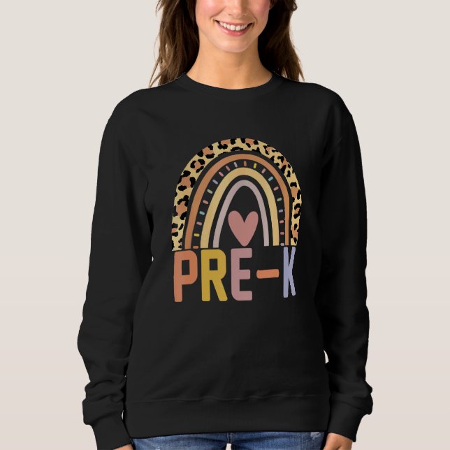 Vorschulkinder Regenbogen Mädchen Jungen Lehrer Te Sweatshirt (Vorderseite)
