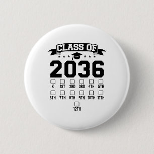Vorschulklasse von 2036 Erster Schultag Check Button