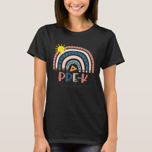 Vorschullehrer Boho Rainbow-Lehrertag T-Shirt