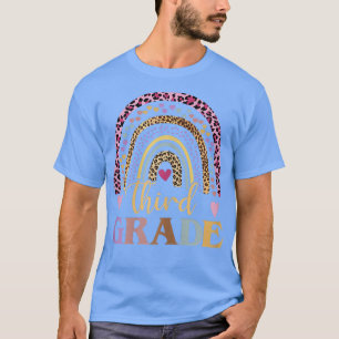 Vorschullehrer Boho Rainbow Leopard kehrte zurück T-Shirt