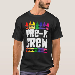 Vorschullehrer-Crew im Vorfeld der K-Studie zurück T-Shirt