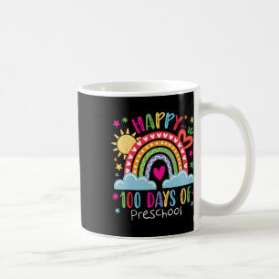 Vorschullehrer Mädchen Kinder Regenbogen 100 Tage Kaffeetasse