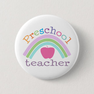 Vorschullehrer-Regenbogen Button