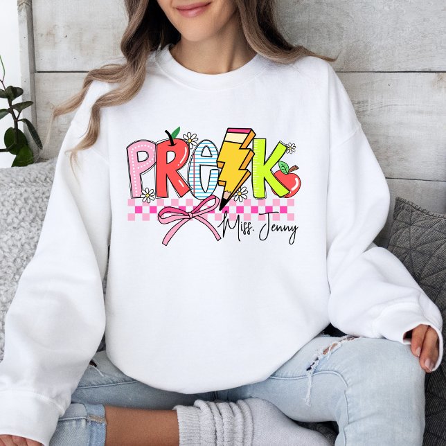 Vorschullehrer Spaß und farbenfroh behaglich Sweatshirt (Von Creator hochgeladen)