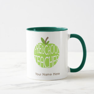 Vorschullehrer-Tasse - grüner Apple Tasse