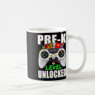 Vorschulstufe freigeschalteter Gamer erster Schult Kaffeetasse