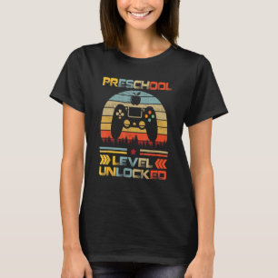 Vorschulstufe freigeschalteter Gamer erster Schult T-Shirt