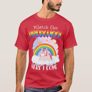 Vorschulzeit zurück in die Schule Unicorn Kinderte T-Shirt