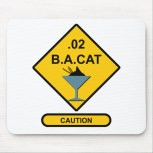 Vorsicht: .02 B. A. Katze Mousepad