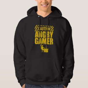 Vorsicht, Angry Gamer Video Game Player PC Console Hoodie